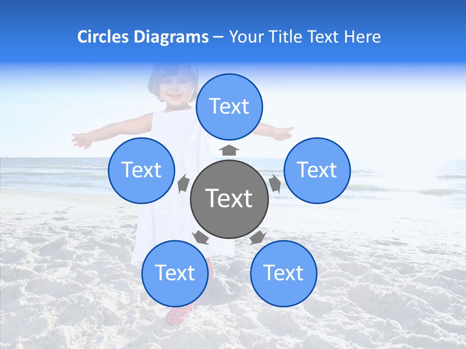 Person Outdoor Sea PowerPoint Template