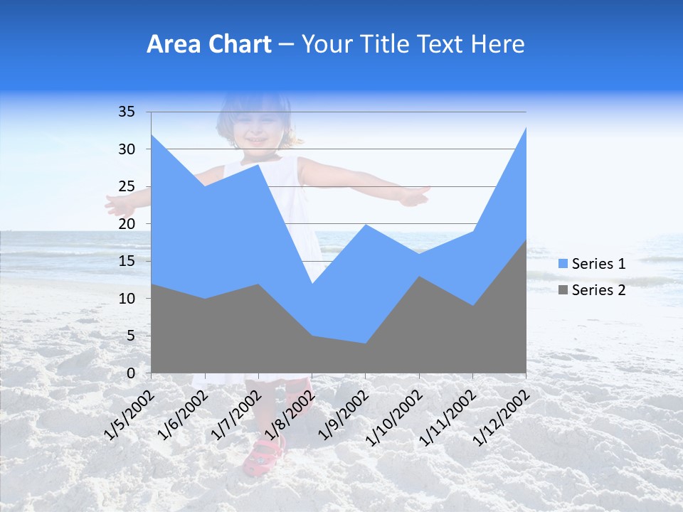 Person Outdoor Sea PowerPoint Template
