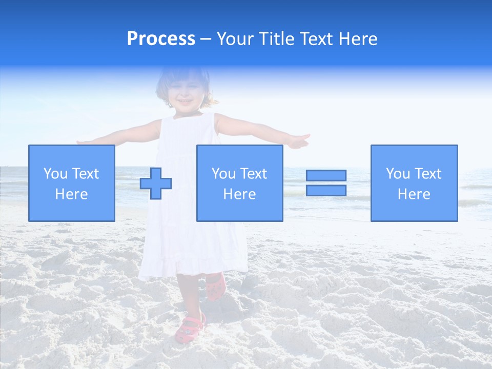 Person Outdoor Sea PowerPoint Template