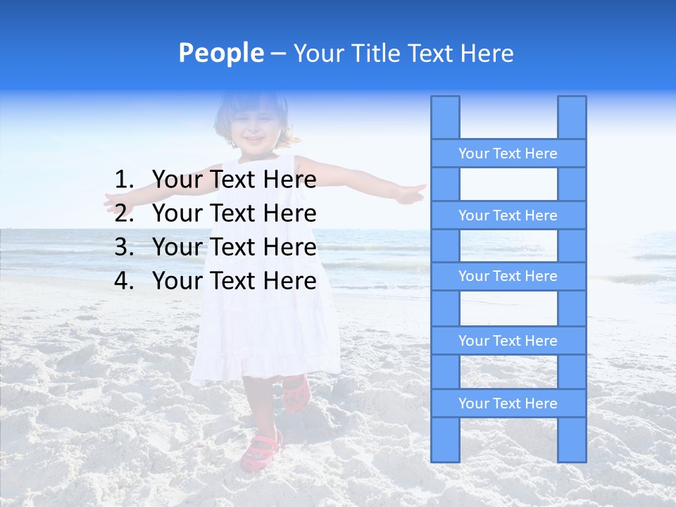 Person Outdoor Sea PowerPoint Template