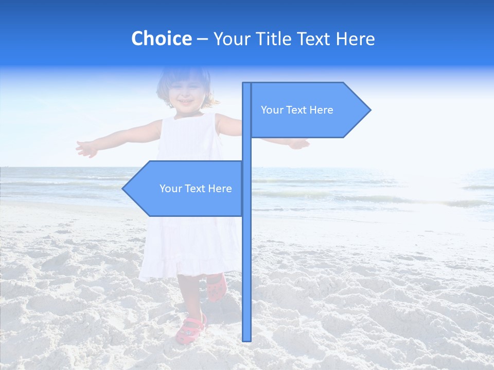 Person Outdoor Sea PowerPoint Template