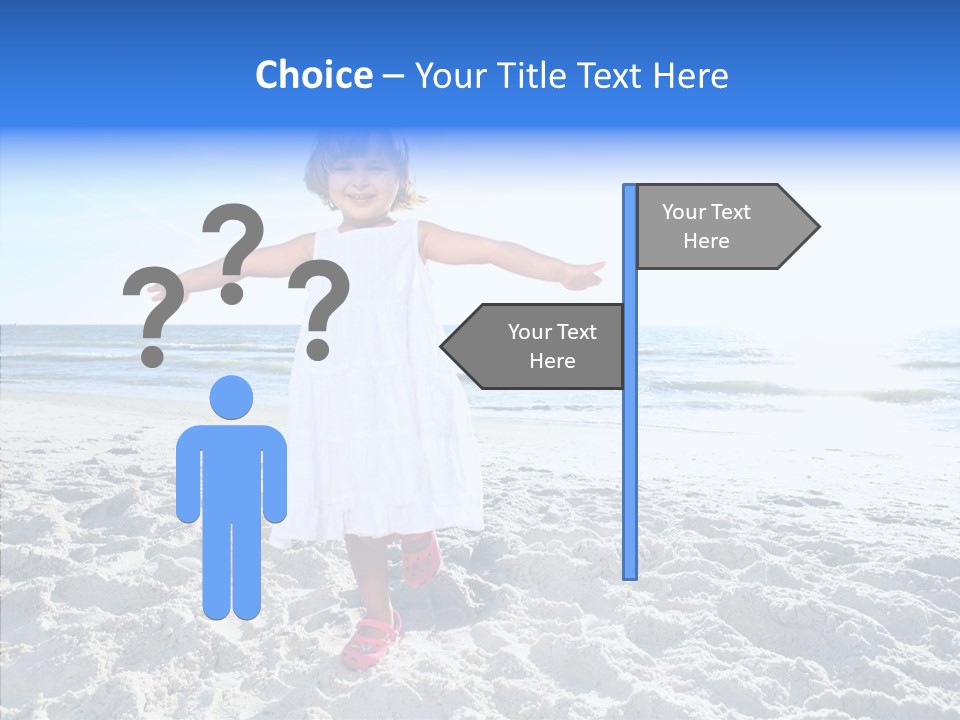 Person Outdoor Sea PowerPoint Template