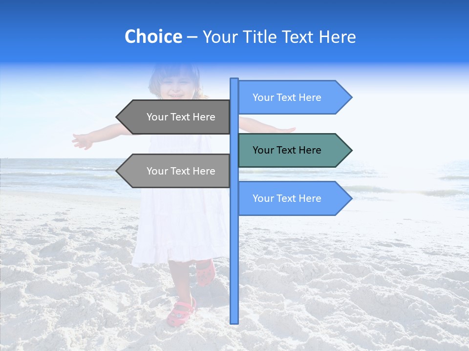 Person Outdoor Sea PowerPoint Template