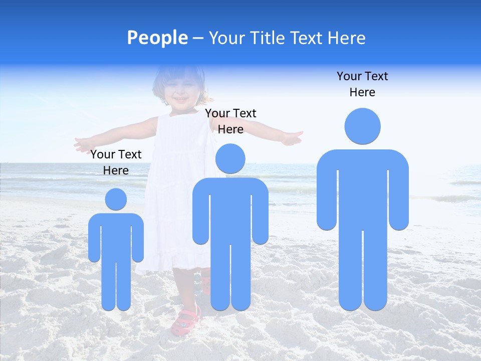 Person Outdoor Sea PowerPoint Template