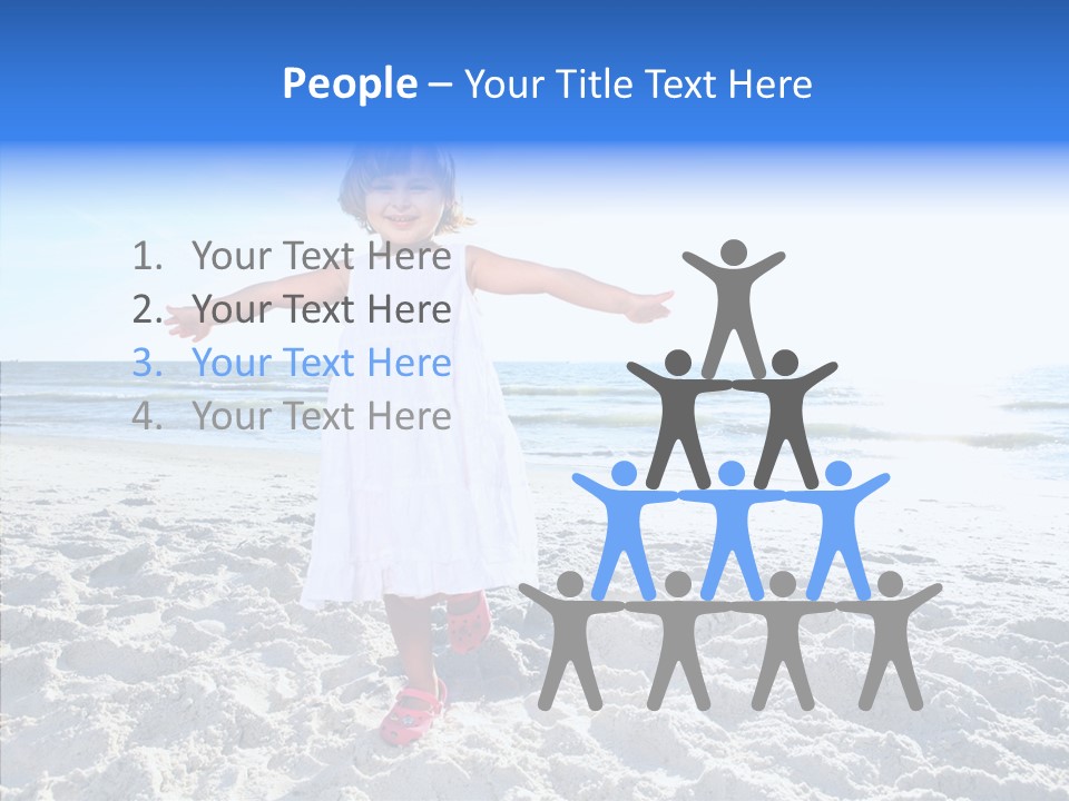 Person Outdoor Sea PowerPoint Template