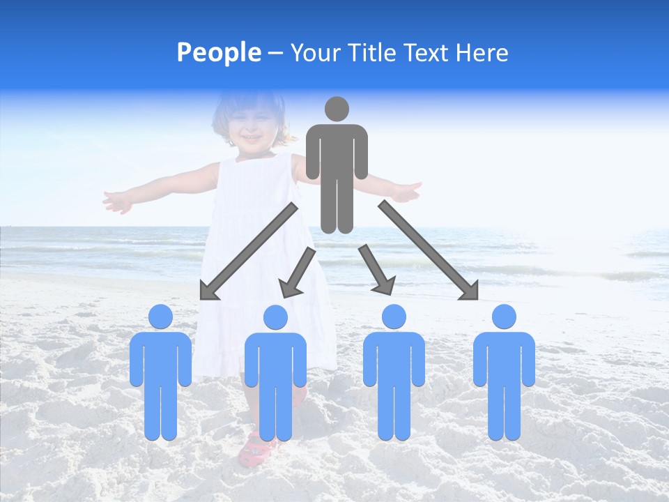 Person Outdoor Sea PowerPoint Template