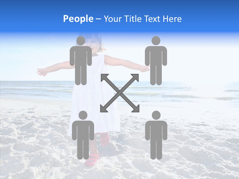 Person Outdoor Sea PowerPoint Template