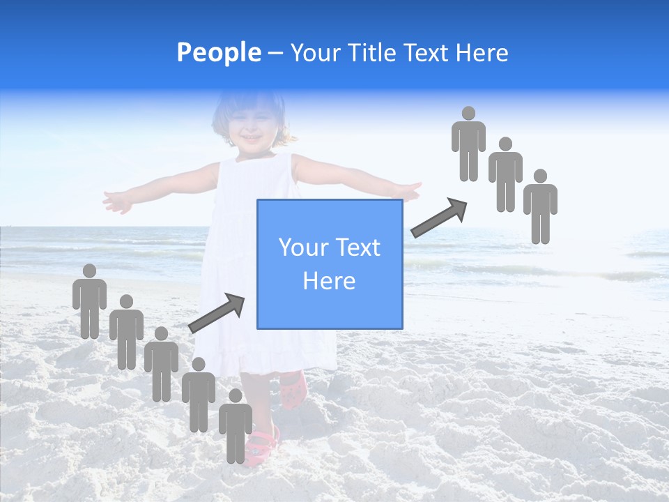 Person Outdoor Sea PowerPoint Template
