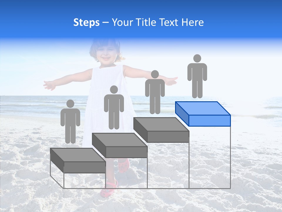Person Outdoor Sea PowerPoint Template