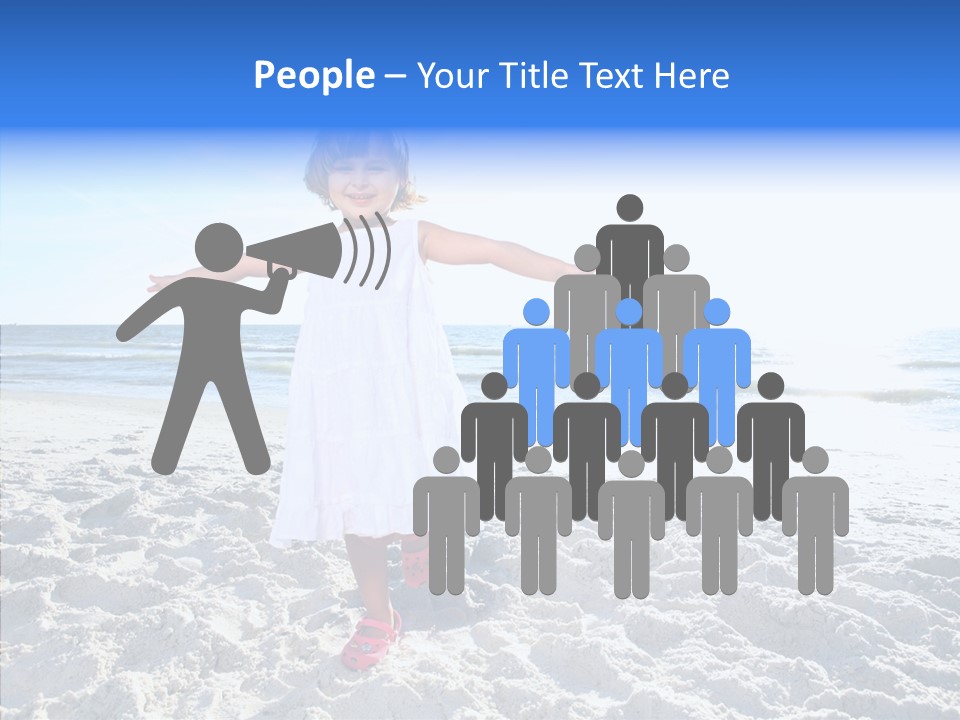 Person Outdoor Sea PowerPoint Template
