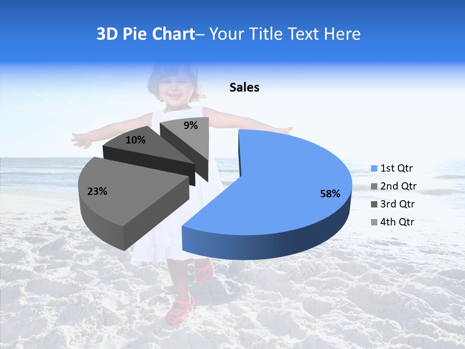 Person Outdoor Sea PowerPoint Template