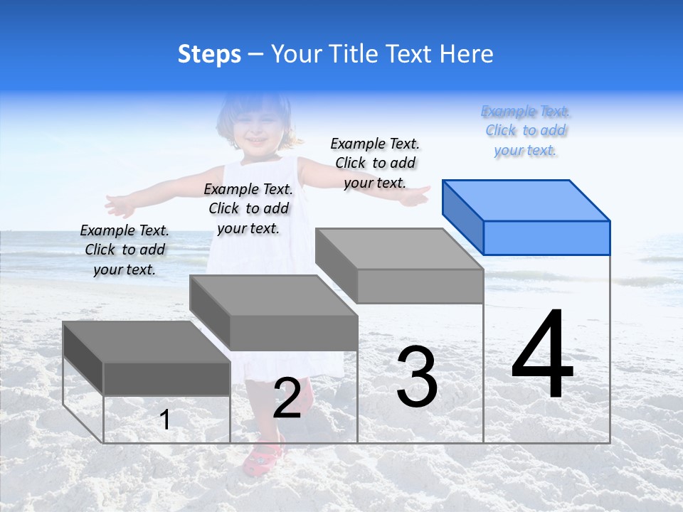 Person Outdoor Sea PowerPoint Template