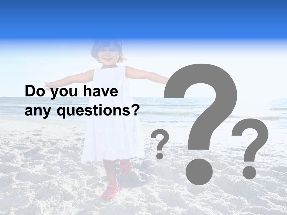 Person Outdoor Sea PowerPoint Template