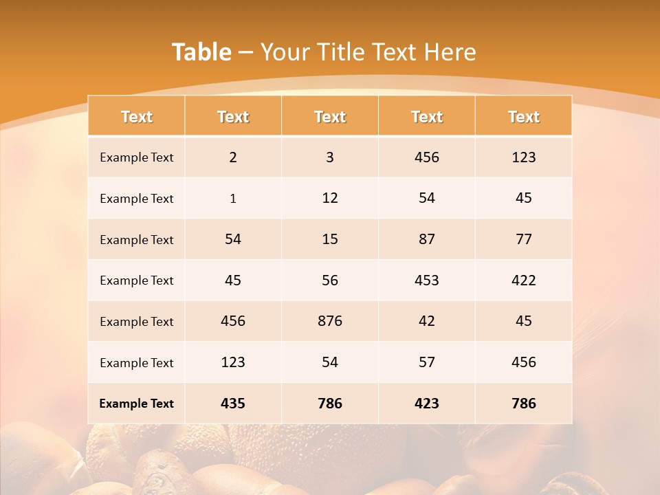 Breakfast Bakery Crunchy PowerPoint Template