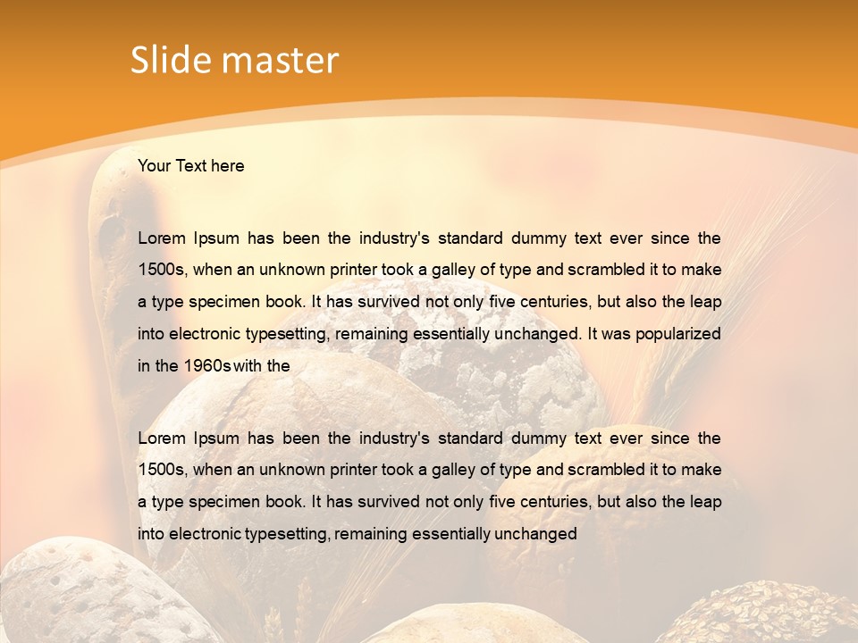 Yellow Meal Crunchy PowerPoint Template