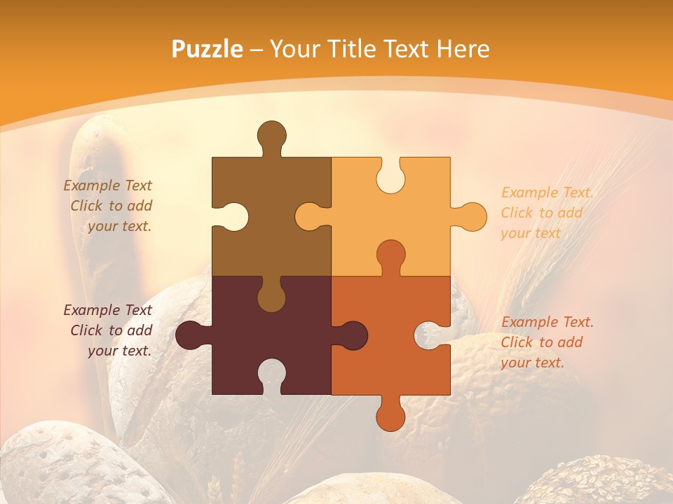 Yellow Meal Crunchy PowerPoint Template