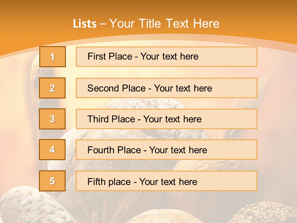 Yellow Meal Crunchy PowerPoint Template