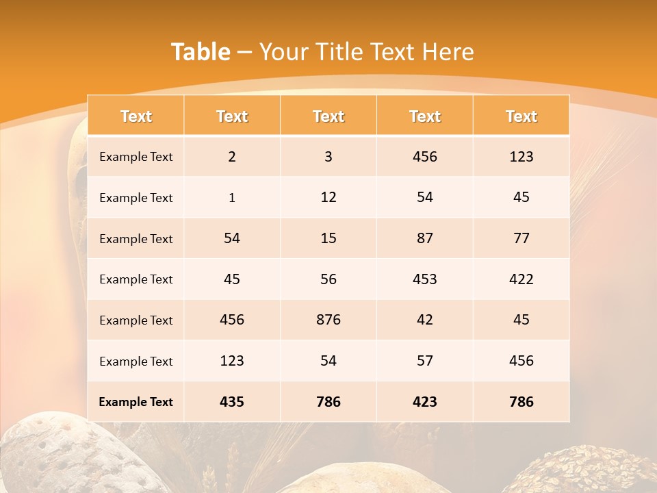 Yellow Meal Crunchy PowerPoint Template