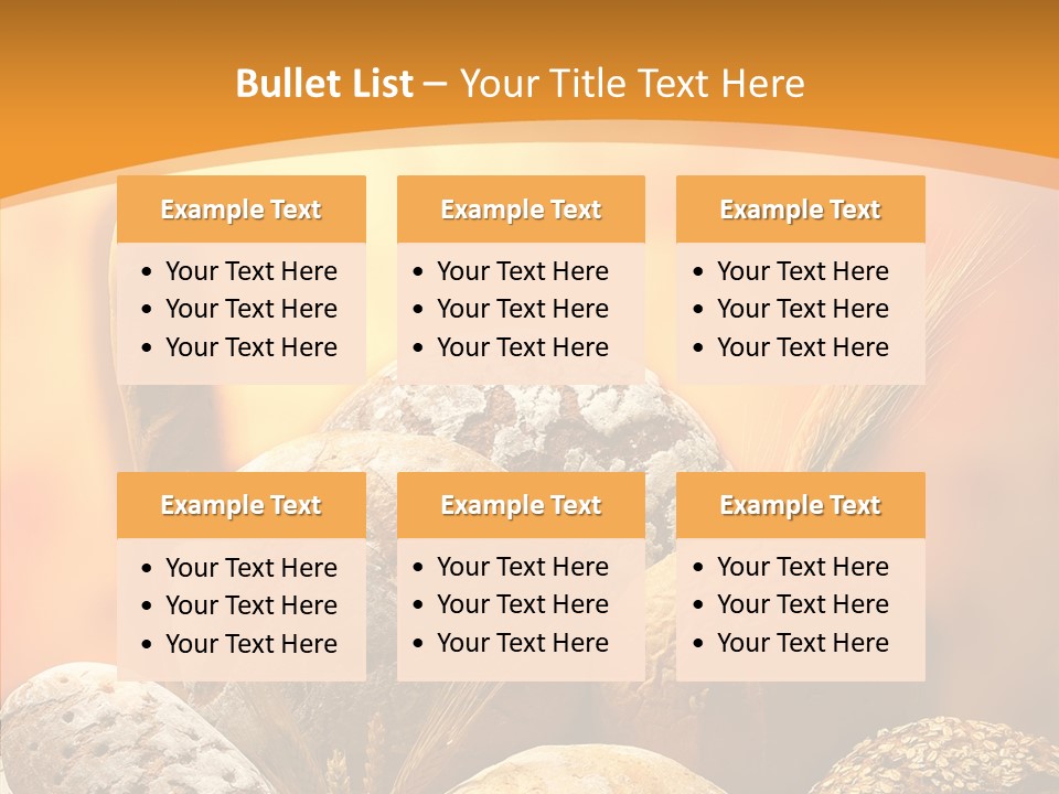 Yellow Meal Crunchy PowerPoint Template