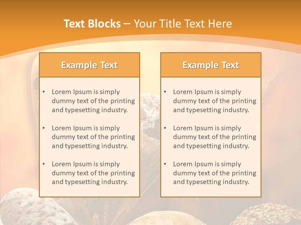Yellow Meal Crunchy PowerPoint Template