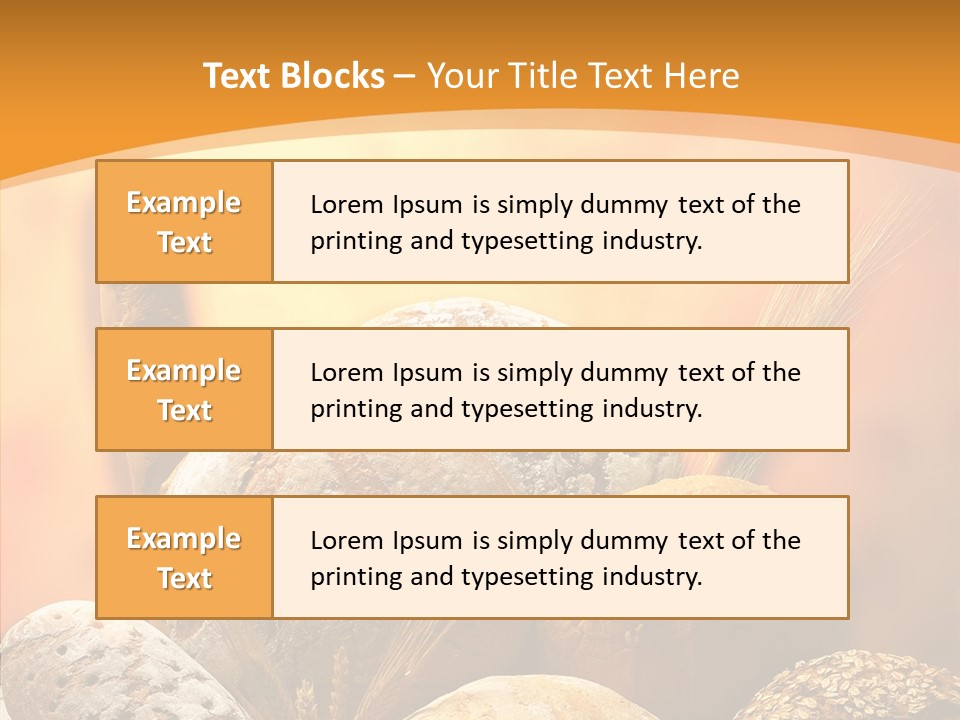 Yellow Meal Crunchy PowerPoint Template