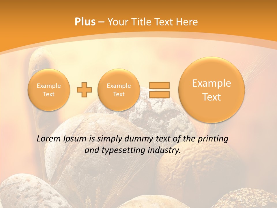 Yellow Meal Crunchy PowerPoint Template