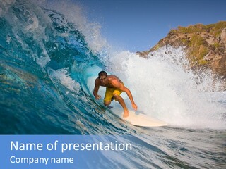Humor Group Figure PowerPoint Template