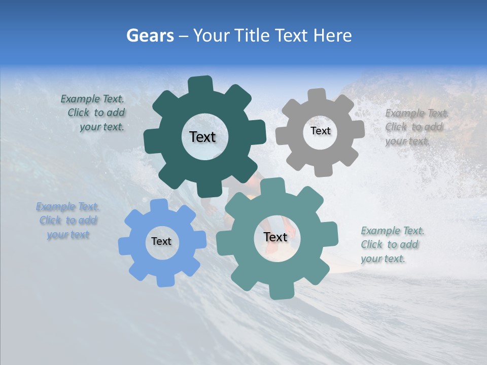 Humor Group Figure PowerPoint Template