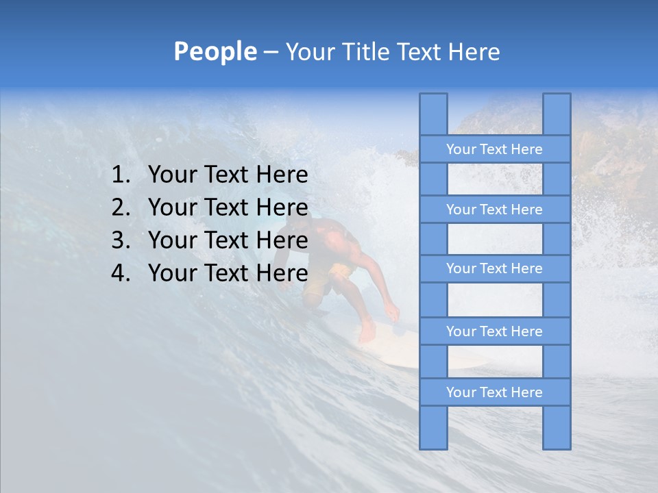 Humor Group Figure PowerPoint Template