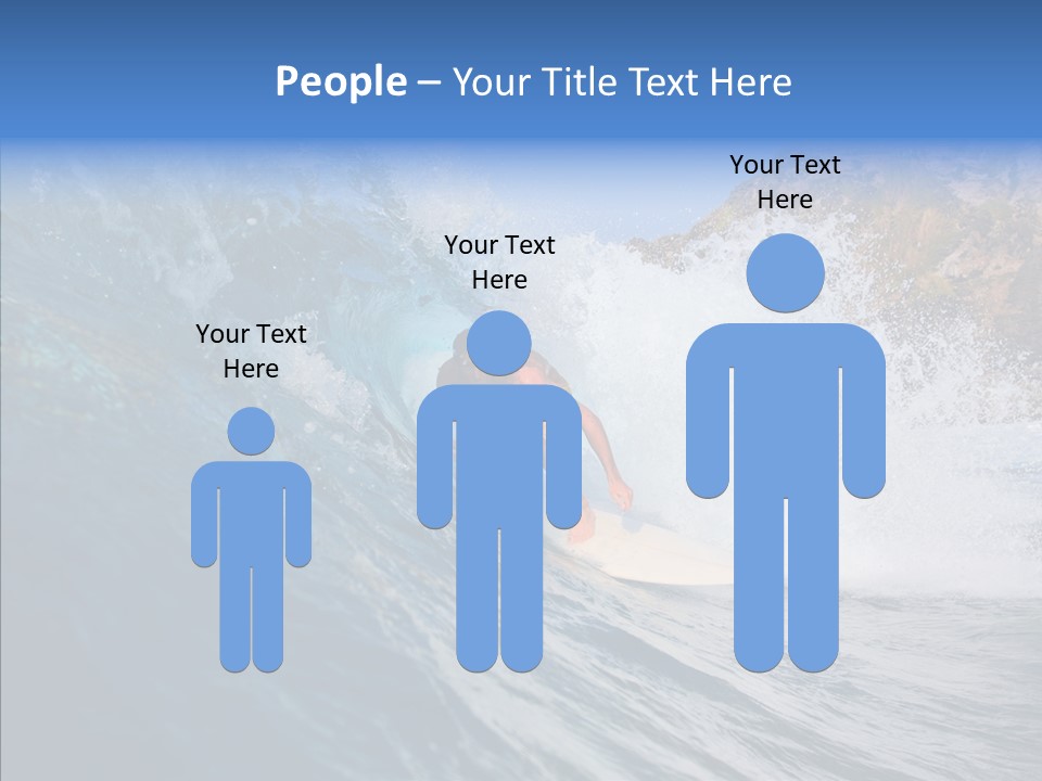 Humor Group Figure PowerPoint Template