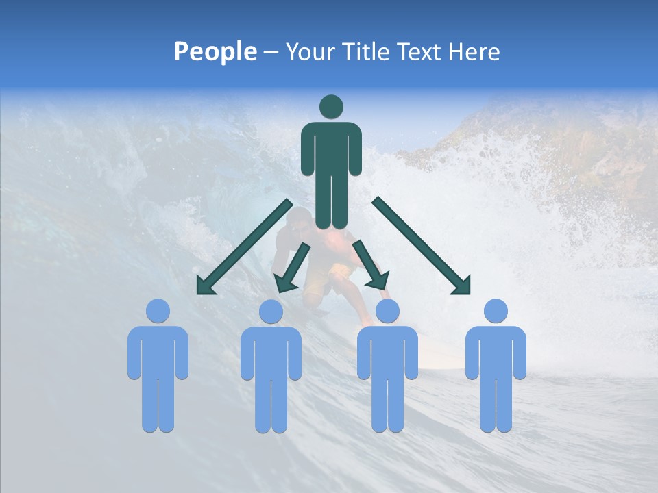 Humor Group Figure PowerPoint Template