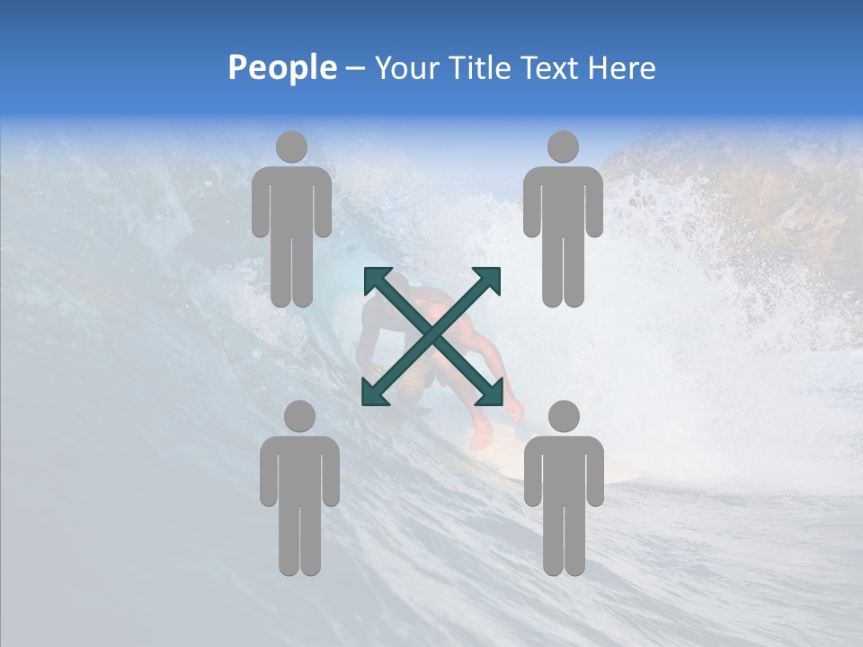 Humor Group Figure PowerPoint Template