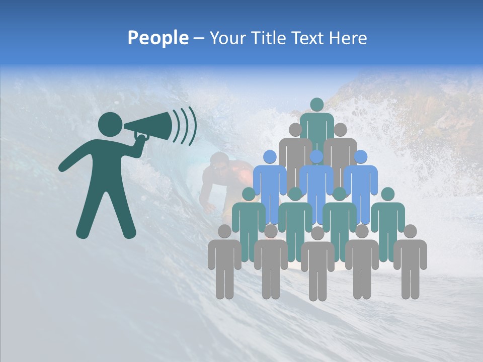 Humor Group Figure PowerPoint Template