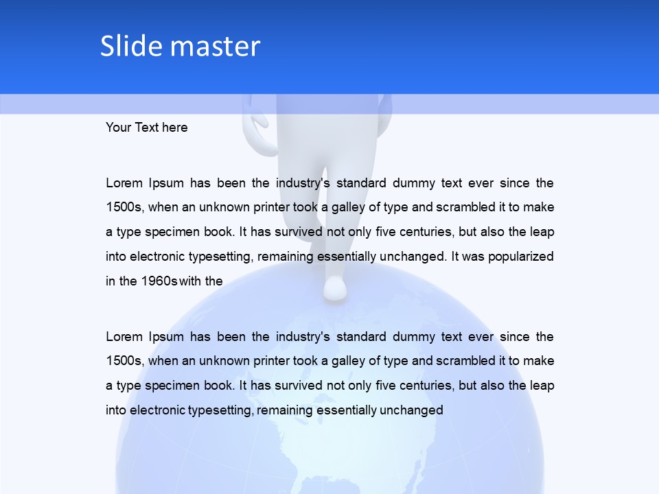 Business Success Peace PowerPoint Template