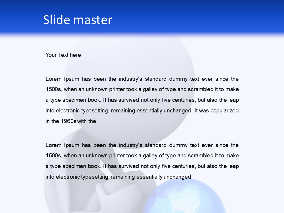 Ocean Sitting One PowerPoint Template