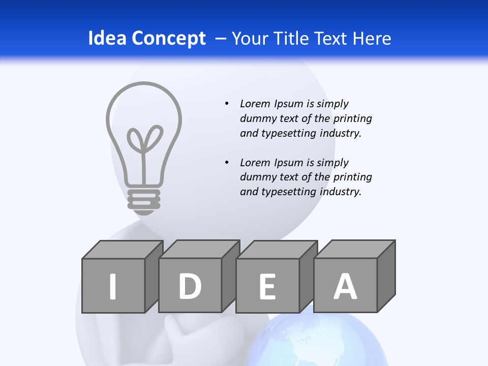 Ocean Sitting One PowerPoint Template