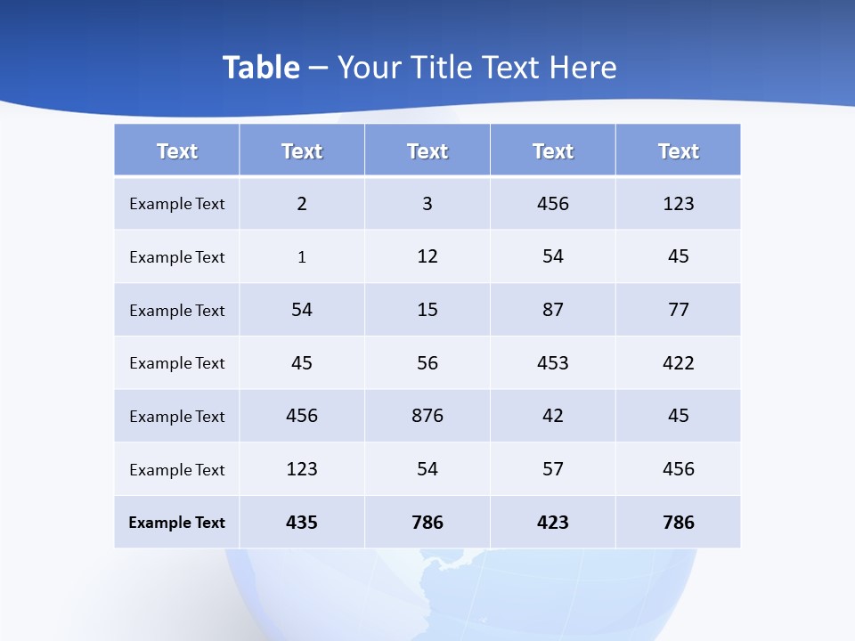 Finance Environmental World PowerPoint Template