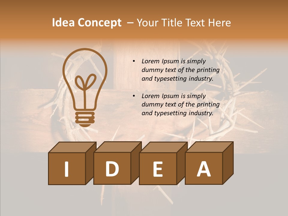 Christ Thorn Christian PowerPoint Template