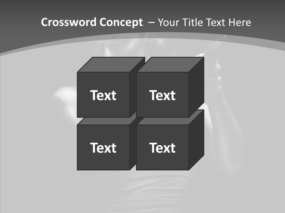 Woman Fitness Swing PowerPoint Template