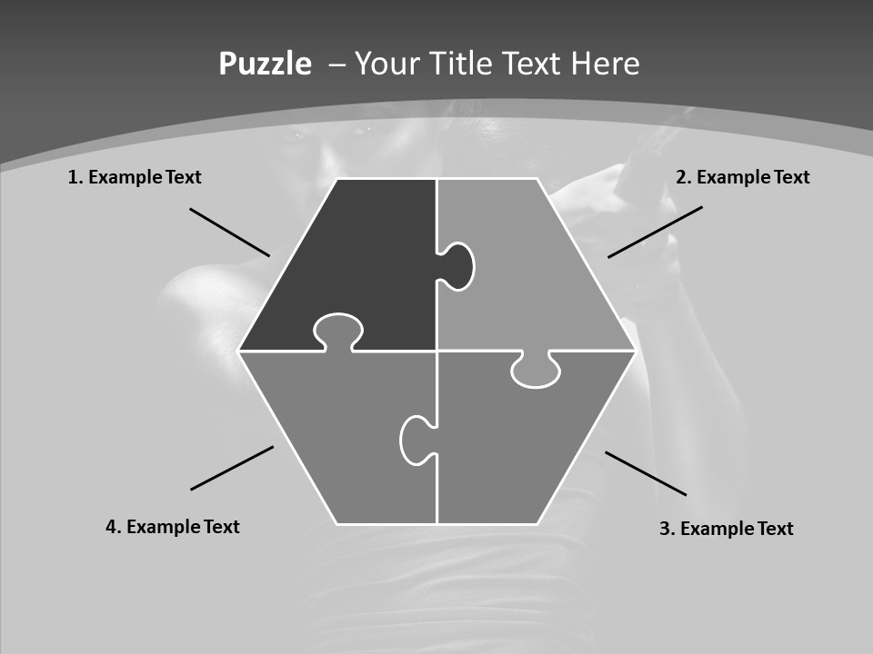 Woman Fitness Swing PowerPoint Template