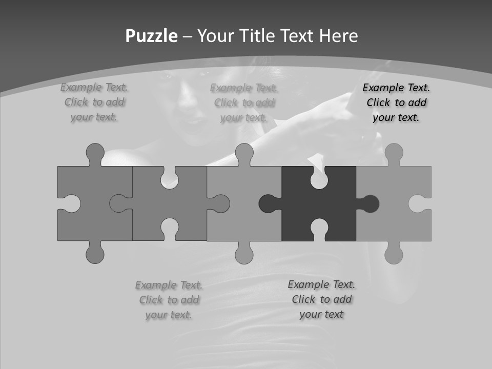 Woman Fitness Swing PowerPoint Template