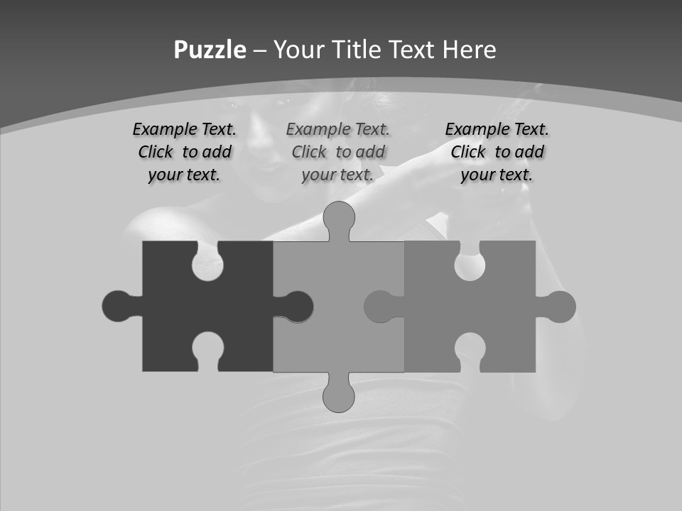 Woman Fitness Swing PowerPoint Template