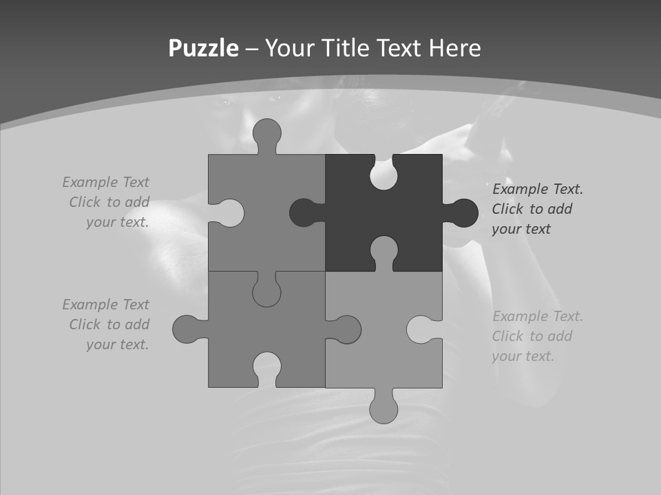 Woman Fitness Swing PowerPoint Template