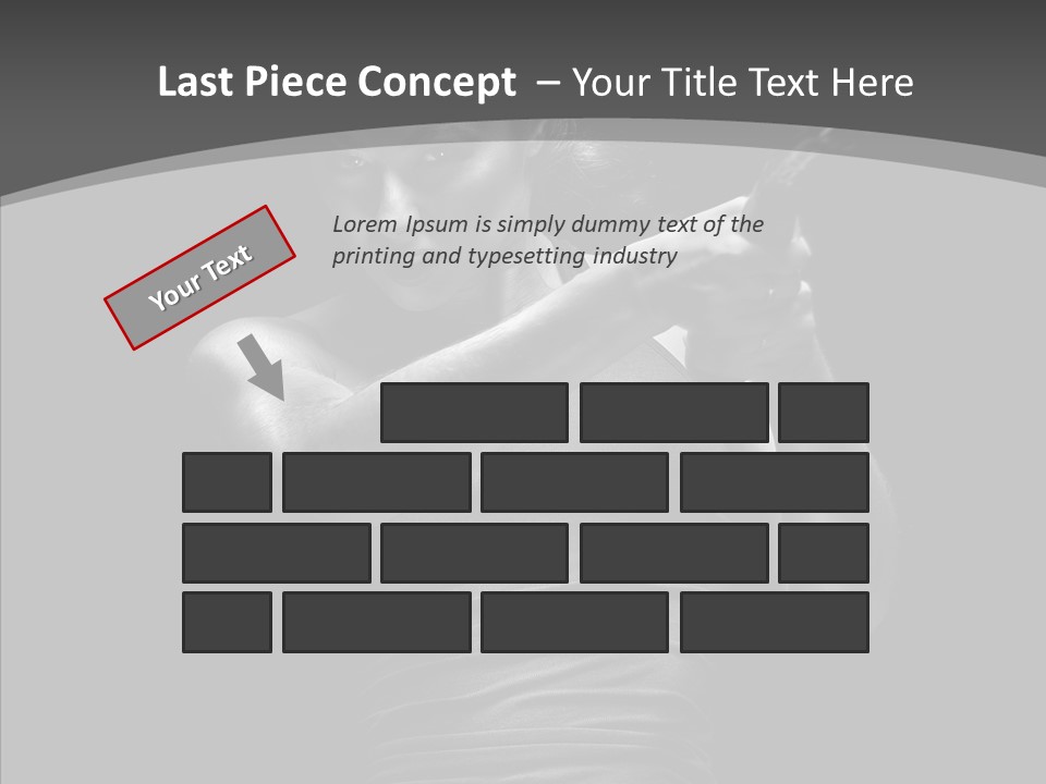 Woman Fitness Swing PowerPoint Template