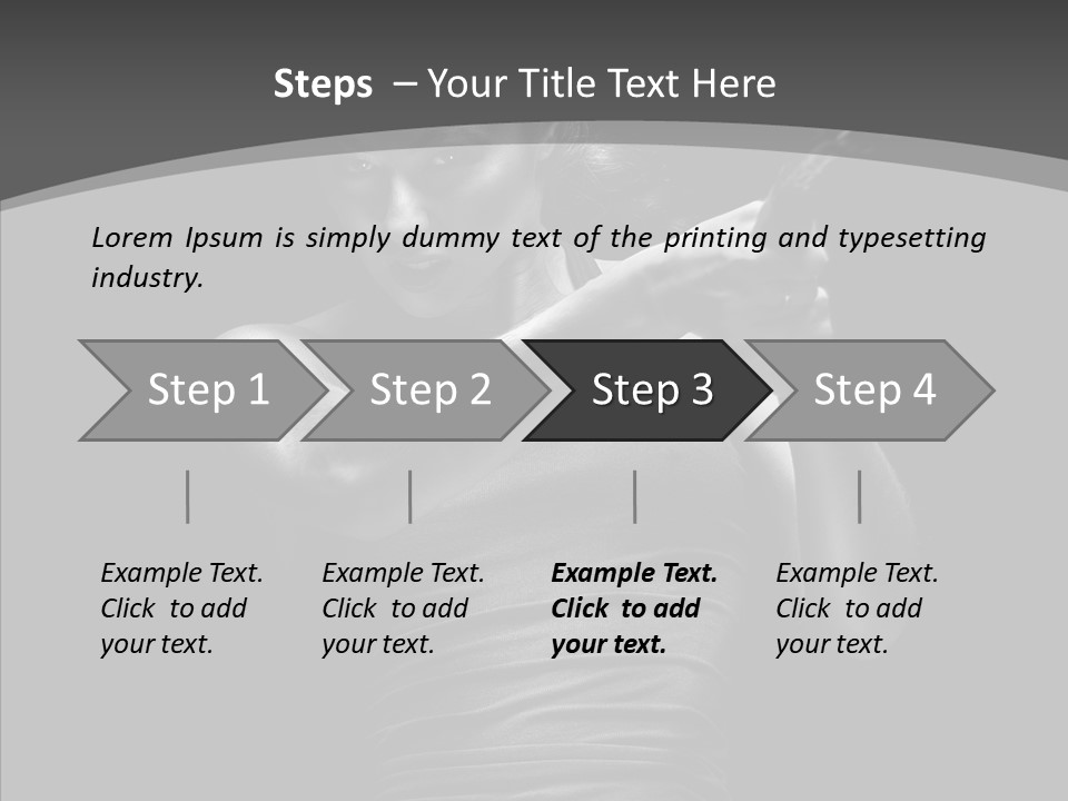 Woman Fitness Swing PowerPoint Template