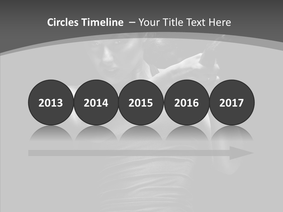 Woman Fitness Swing PowerPoint Template