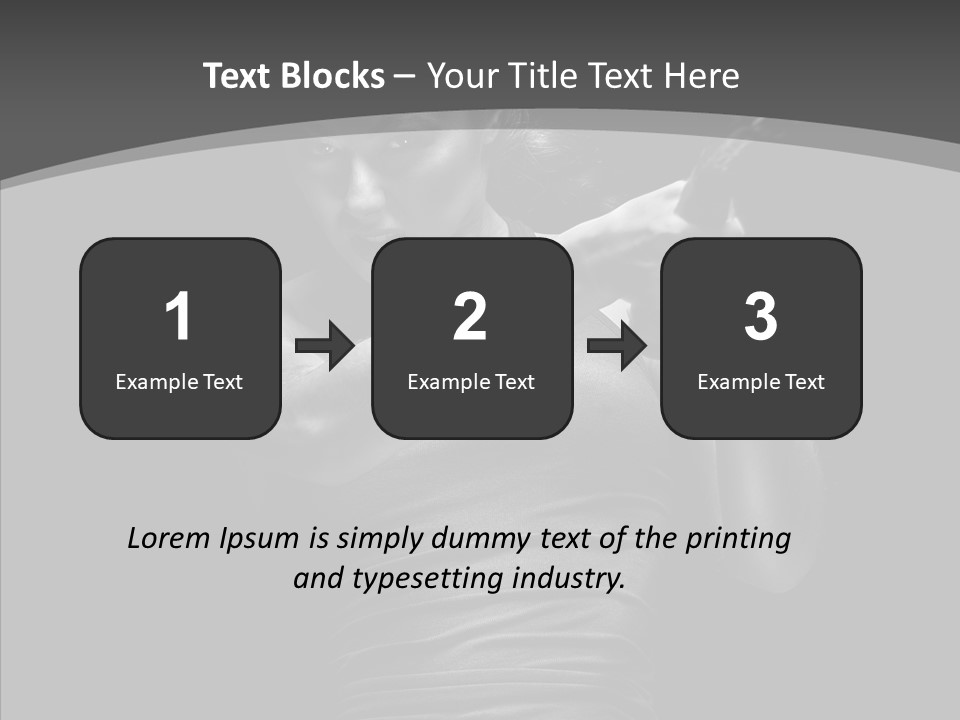 Woman Fitness Swing PowerPoint Template