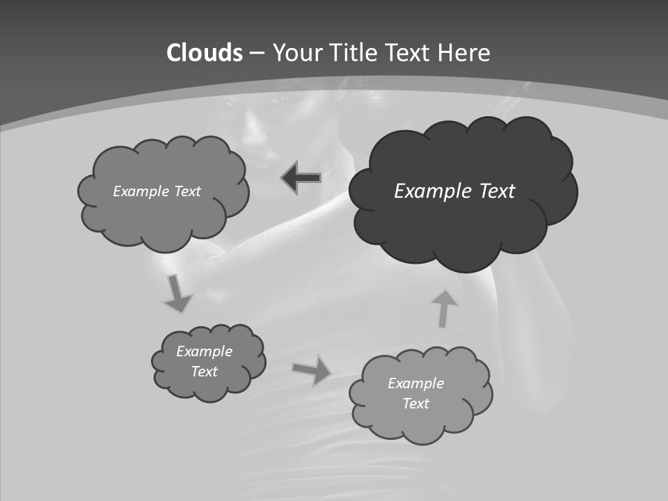 Woman Fitness Swing PowerPoint Template