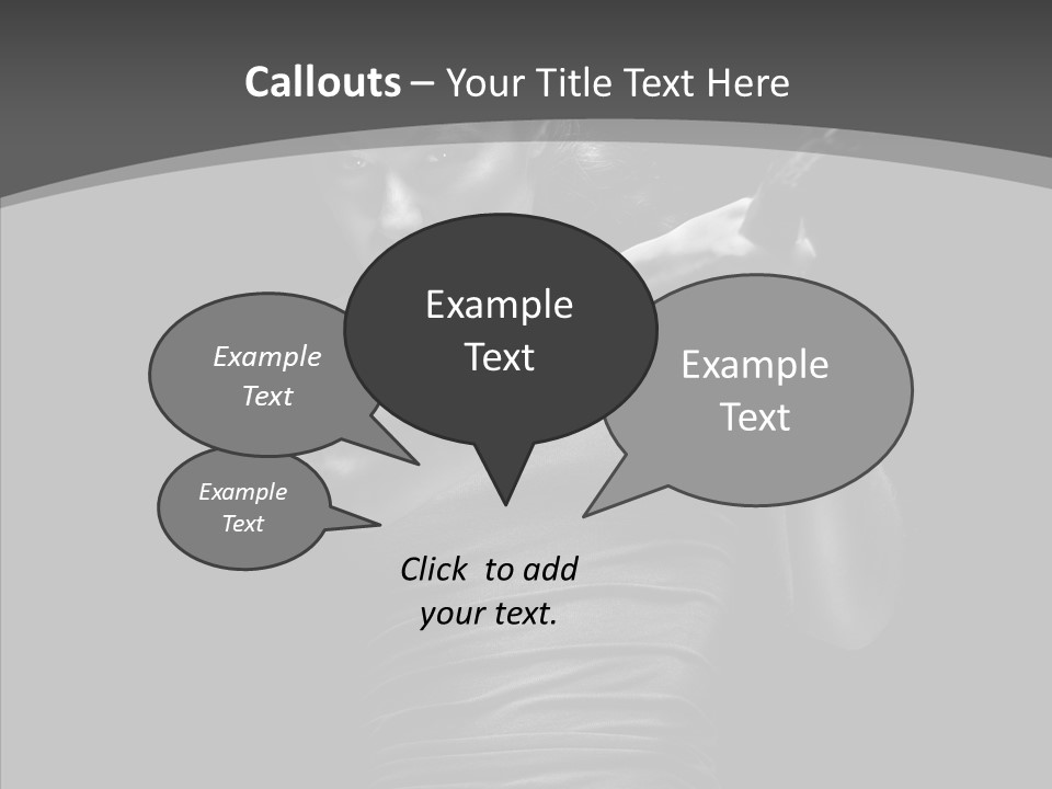 Woman Fitness Swing PowerPoint Template