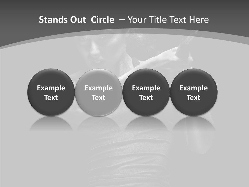 Woman Fitness Swing PowerPoint Template